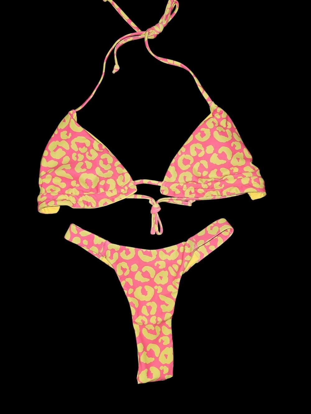 Nwt! 2-piece Thong Bikini Swimsuit Set